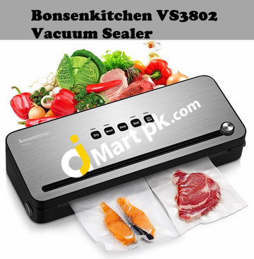 Bonsenkitchen Vacuum Sealer With Integrated Cutter For Wet & Dry Food - Imported From Uk